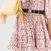Robe plissée à motifs Robe plissée à motifs