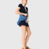 Robe polo à bordures contrastées