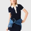 Robe polo à bordures contrastées