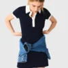 Robe polo à bordures contrastées