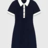 Robe polo à bordures contrastées