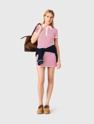 Robe polo à rayures