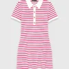 Robe polo à rayures