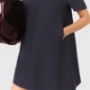 Robe trapèze en crêpe épais Robe trapèze en crêpe épais