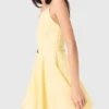 Robe évasée à bretelles