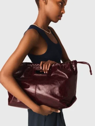 Sac fourre-tout M en cuir craquelé Sac fourre-tout M en cuir craquelé