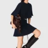Robe 2 en 1 effet tweed