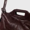 Sac Miss M en cuir craquelé