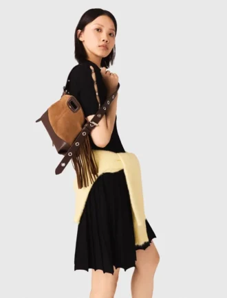 Sac Miss M Mini en cuir et daim