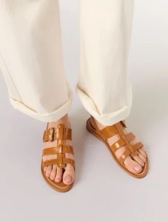 Sandales gladiateurs en cuir K.Jacques