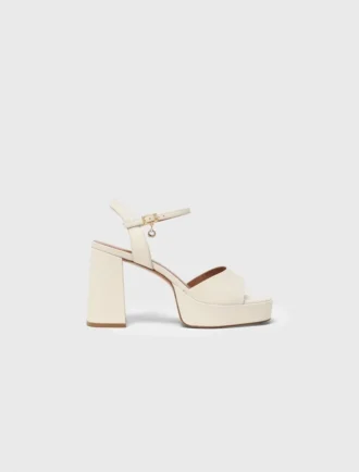 Sandales à plateforme en cuir
