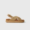 Sandales plates effet raphia Sandales plates effet raphia