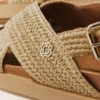Sandales plates effet raphia Sandales plates effet raphia