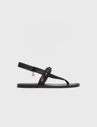 Sandales plates en cuir K.Jacques