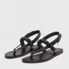 Sandales plates en cuir K.Jacques