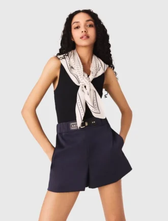 Short effet satiné
