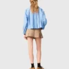 Short en coton plissé Short en coton plissé