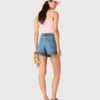 Short en denim tressé Short en denim tressé