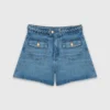 Short en denim tressé Short en denim tressé