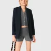 Short en maille avec strass Short en maille avec strass
