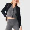 Short en maille avec strass Short en maille avec strass