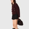 Short plissé coupe droite