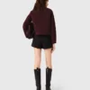 Short plissé coupe droite