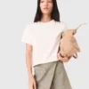 Short superposé en mélange de lin