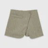 Short superposé en mélange de lin