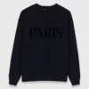 Sweat-shirt avec logo Paris en relief