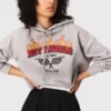 Sweat-shirt court avec logo brodé