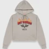 Sweat-shirt court avec logo brodé
