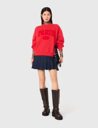 Sweat-shirt Paris New York Lettering