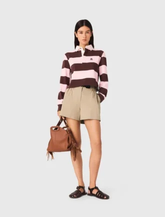 Sweat-shirt polo rayé