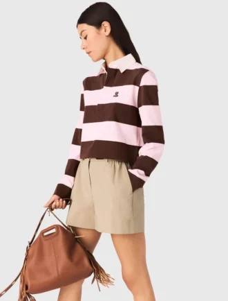 Sweat-shirt polo rayé
