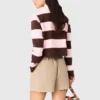 Sweat-shirt polo rayé Sweat-shirt polo rayé