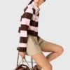 Sweat-shirt polo rayé Sweat-shirt polo rayé