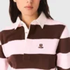 Sweat-shirt polo rayé Sweat-shirt polo rayé