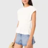 T-shirt ajusté à plis