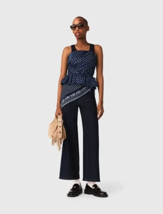 Top bustier à motifs