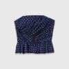 Top bustier à motifs Top bustier à motifs