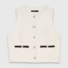Top sans manches en tweed lurex Top sans manches en tweed lurex
