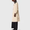 Trench-coat à manches et col contrastés Trench-coat à manches et col contrastés