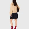Veste avec col contrasté amovible