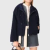 Veste coupe-vent à capuche avec strass