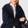 Veste coupe-vent à capuche avec strass