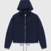 Veste coupe-vent à capuche avec strass