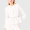 Veste courte avec ceinture ornée de bijoux Veste courte avec ceinture ornée de bijoux