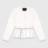 Veste courte avec ceinture ornée de bijoux Veste courte avec ceinture ornée de bijoux