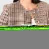 Veste courte à carreaux